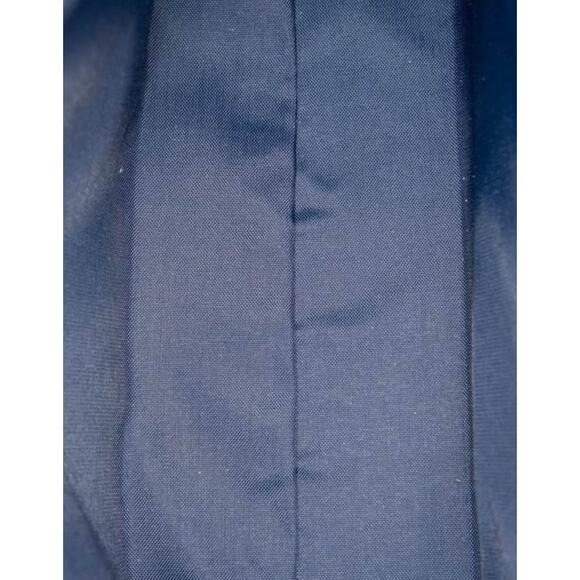 MCM Navy Blue Signature Jacquard and Leather Gold Hardware Satchel (MCXX161) - Picture 6 of 6